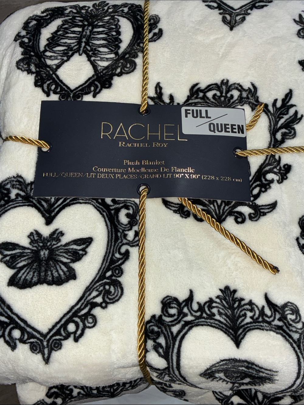 Rachel Roy witchy symbols plush blanket
